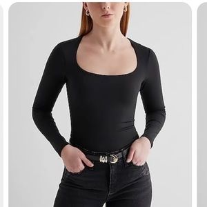 Body Contour High Compression Scoop Neck Bodysuit Shapewear Balletcore